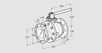 Кран шаровой запорный АКТ 125F160G1 DN125 купить в компании ГАЗПРИБОР